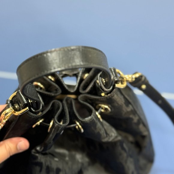 Brahmin Black Selene Bucket Shoulder Bag- Used - Picture 8 of 12